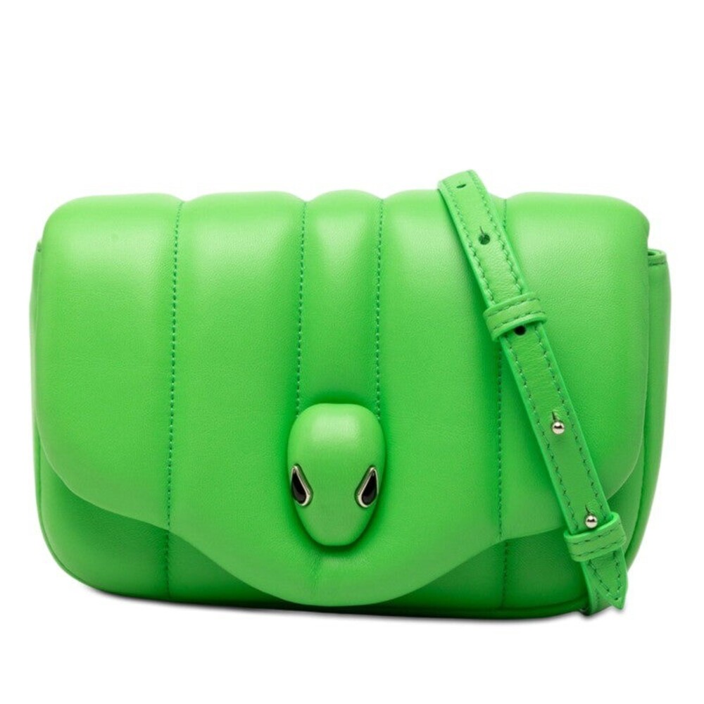 Bvlgari x Ambush Serpenti Waist Bag Leather Shoulder Bag Green